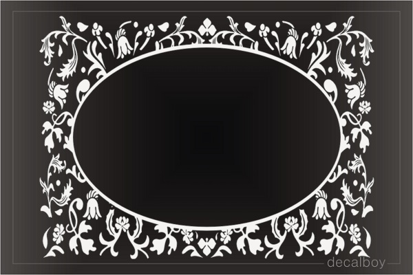 Oval Frame Decal