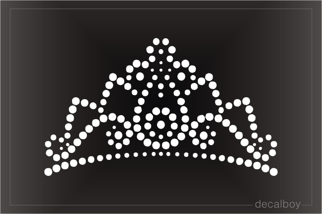 Tiara Pageant Decal