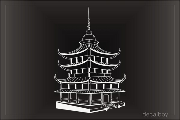 Pagoda Decal