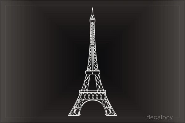 Paris Eiffel Tower Decal