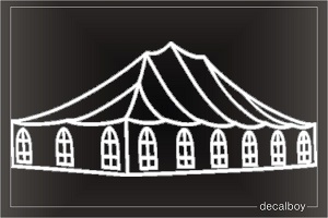 Party Event Tent Car Decal