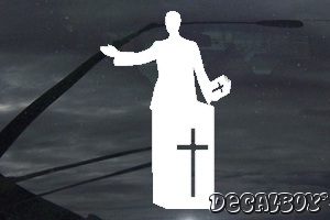 Pastor Preaching Decal