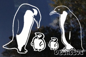 Penguin Family Decal