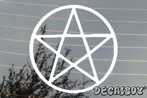Pentacle Sign Symbol Car Decal