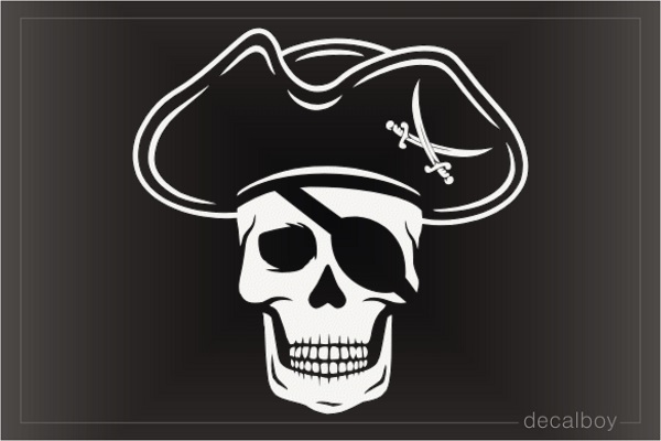 Pirate Skull Decal