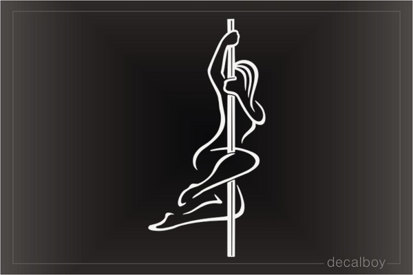 Pole Dancer Outlines Decal