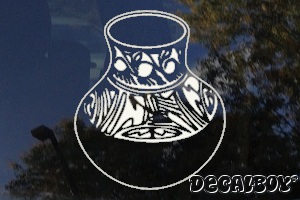 Pottery Vase Car Decal