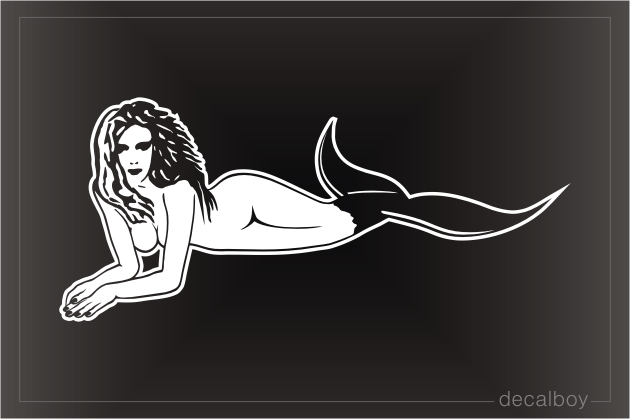 Psychic Sexy Mermaid Girl Decal