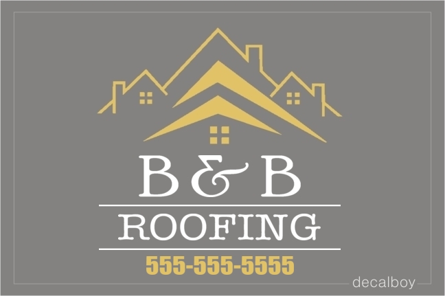 Roofing Logo Decal