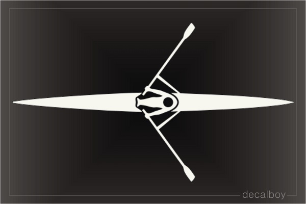 Rowing Silhouette Decal