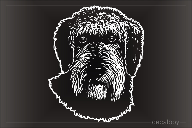 Schnoodle Dog Car Window Decal