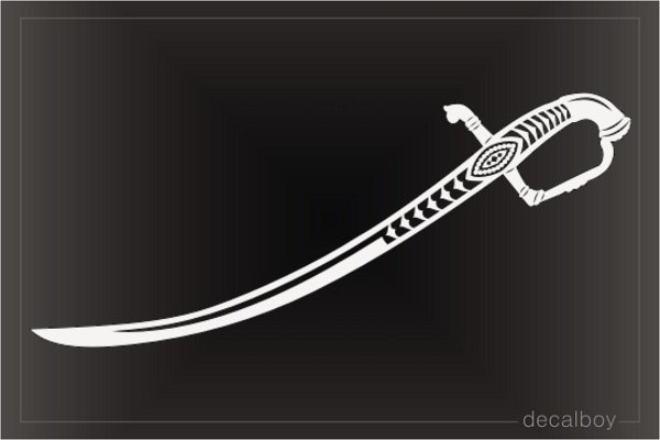 Scimitar Sword Decal