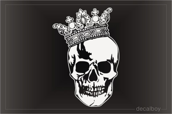 Scull With Crown Decal