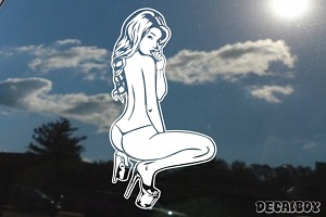 Sexy Girl Squat Decal