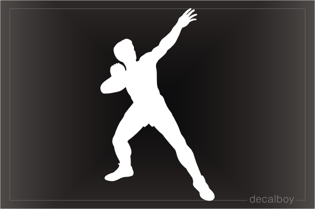 Shotput Sport Window Decal