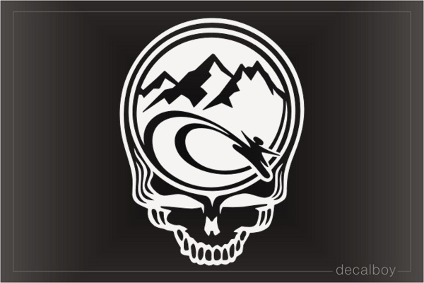 Skull Mountain Minded Decal
