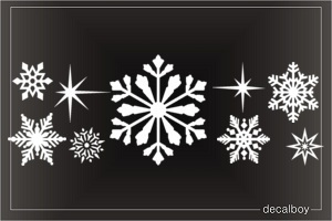 Snowflakes Sparkles Decal