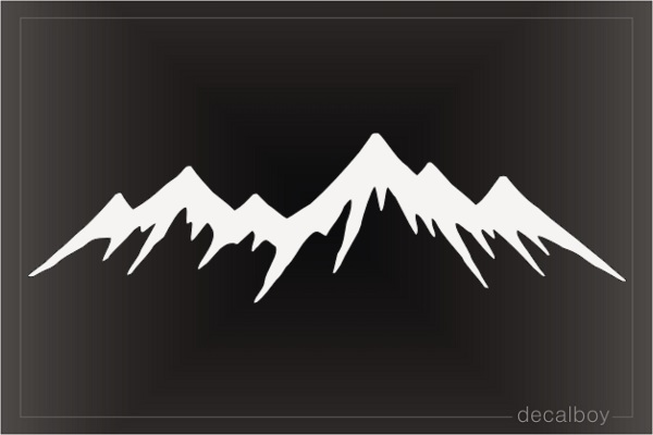 Snowy Mountain Tops Decal