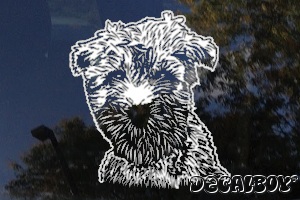 Soft Coated Wheaten Terrier Dog Car Window Decal