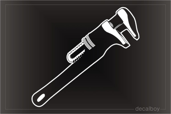 Spud Wrench Tool Pipe Car Decal
