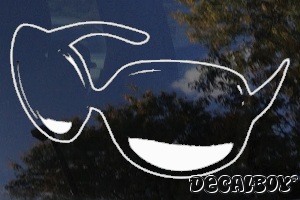 Sunglasses Car Window Decal