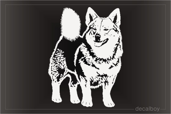 Swedish Svensk Vallhund Dog Decal