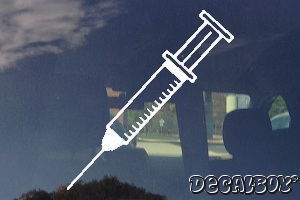 Syringe Needle Shot Medical Equipment Car Decal