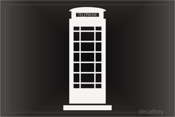 Telephone Booth Decal
