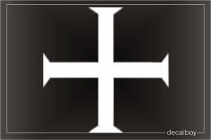 Templar Knight Cross Medieval Sign Car Decal