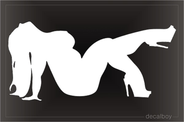 Thick Mudflap Girl Decal