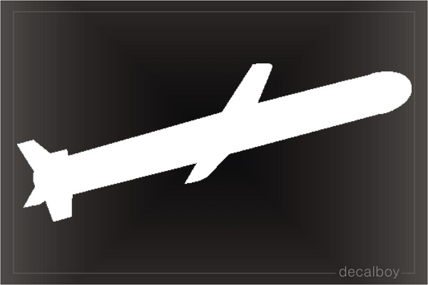 Tomahawk Missile Car Decal