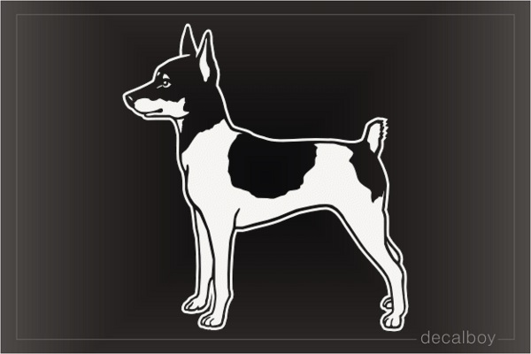 Toy Fox Terrier Dog Decal