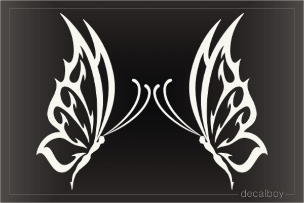 Tribal Butterfly Kisses Decal