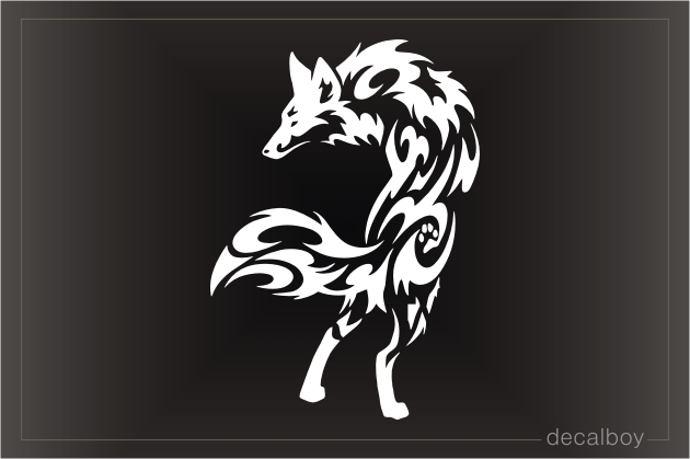 Tribal Coyote Decal