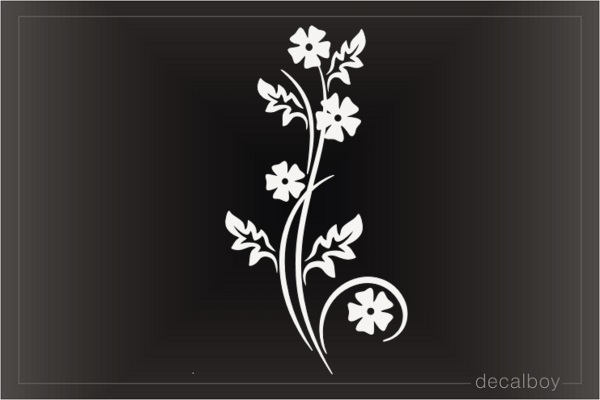 Tribal Flower Deco Decal