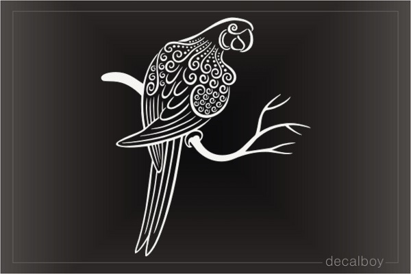 Tribal Parrot Decal