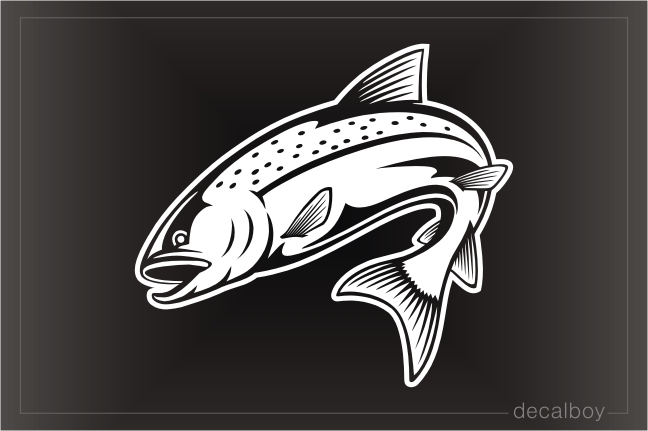 Tribal Trout Fish Decal