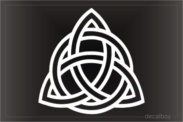Triquetra Sign Christian Symbol Tattoo Window Decal