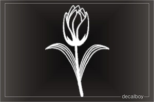 Tulip Flower Window Decal