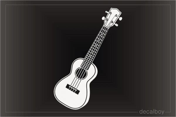 Ukulele Guitar Musical Instrument Decal