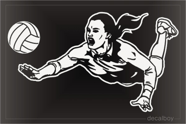 Volleyball Player Decal