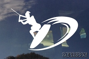 Wakeboarding Wakeboarder Girl Decal