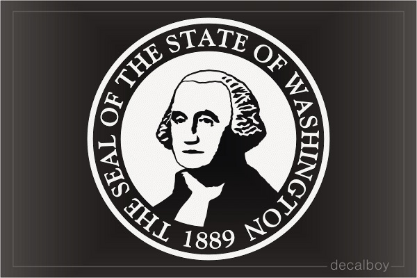 Washington State Flag Seal Decal