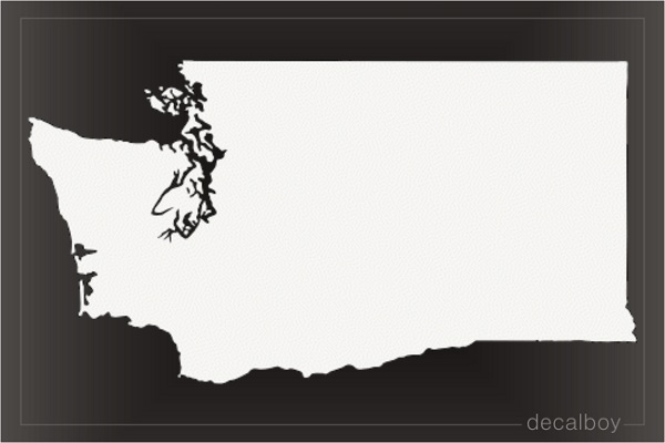 Washington State Map Decal