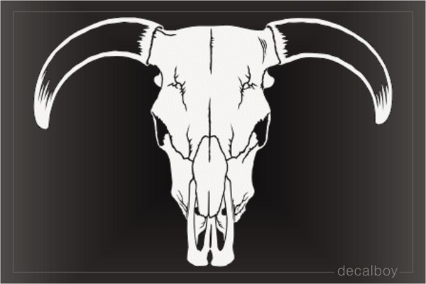 Western Bull Skull Decal