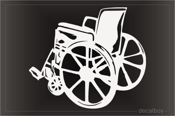 Wheel Chair Car Decal