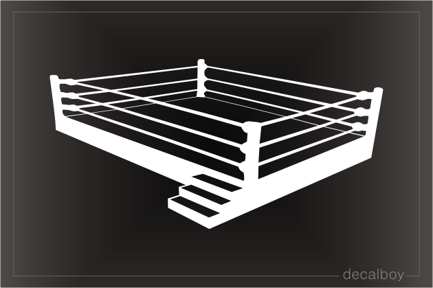 Wrestling Ring Window Decal