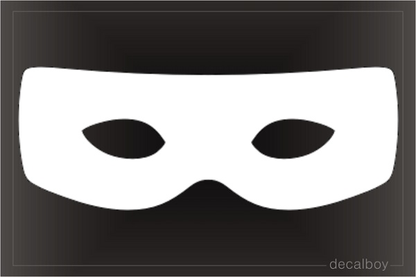Zorro Mask Decal