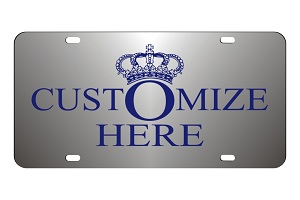 Customized Chrome License Plate