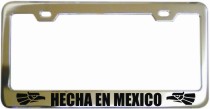 Hecha En Mexico Frame Chrome License Frame